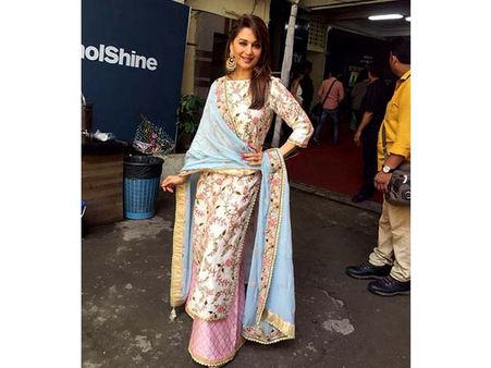 Madhuri's Pastel Suit
