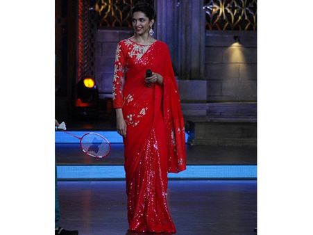 The Bright Red Saree