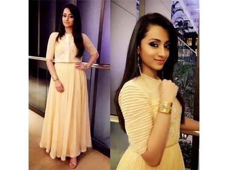 A Faded Yellow Anarkali