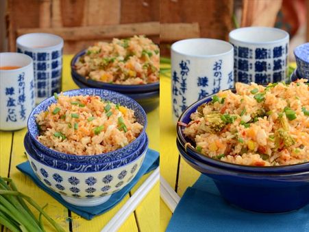 Schezwan Fried Rice: Schezwan Fried Rice: