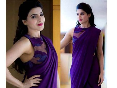 In Purple Saree