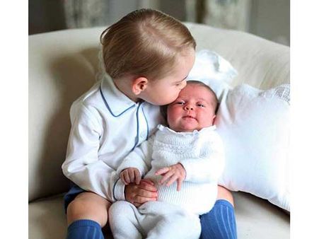 Prince George With Princess Charlotte