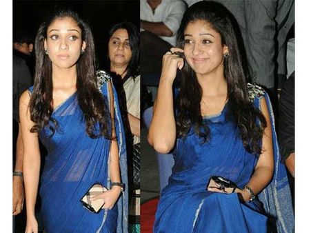 Blue Georgette Saree