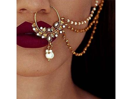 Multiple Chains Nose Ring