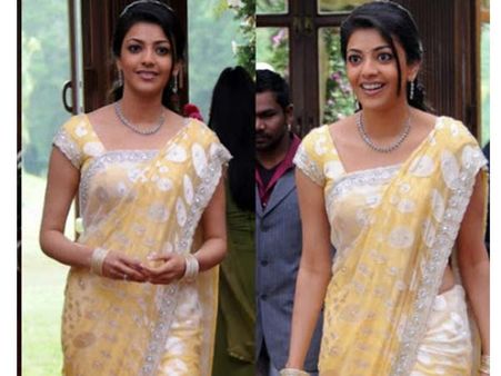 In Yellow Georgette Saree In Yellow Georgette Saree