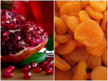 4. Pomegranates With Apricots: