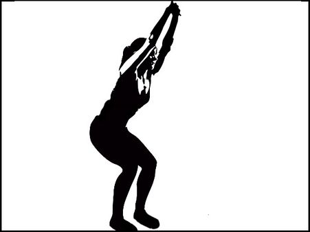 2. Utkatasana: 2. Utkatasana: