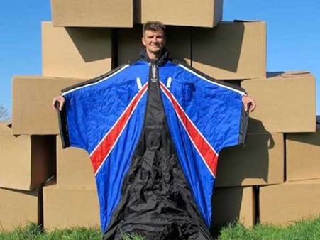 He Is The First Wingsuit Diver