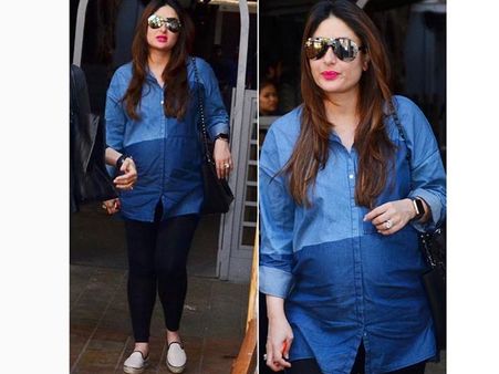 Kareena Rocked A Denim Tee: 