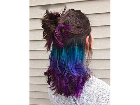 5. Rainbow Hair: 