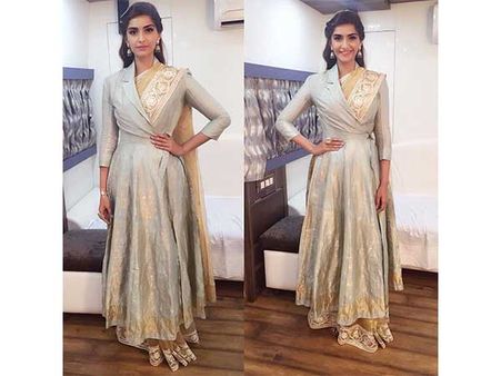 Angrakha Jacket Over Saree