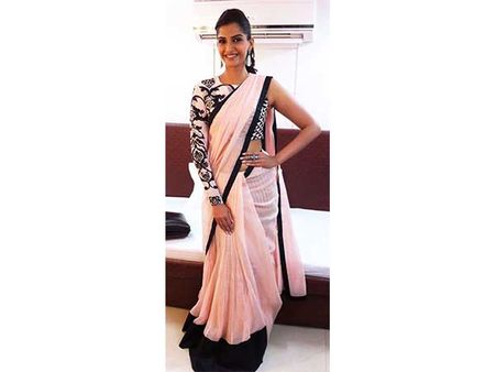 Single Shoulder Blouse With Saree