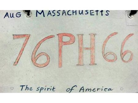 Woman Makes Fake License Plate For Car