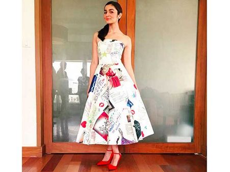 4. Fan Printed Dress