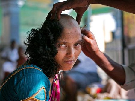 Woman With A Headshave