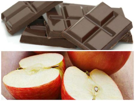 6. Dark Chocolates And Apple