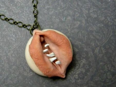 Jessica Marie's Teeth-Filled Vagina Necklace Jessica Marie's Teeth-Filled Vagina Necklace