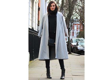 2. Wear an Over Sized Coat Over The Leather Jacket 2. Wear an Over Sized Coat Over The Leather Jacket