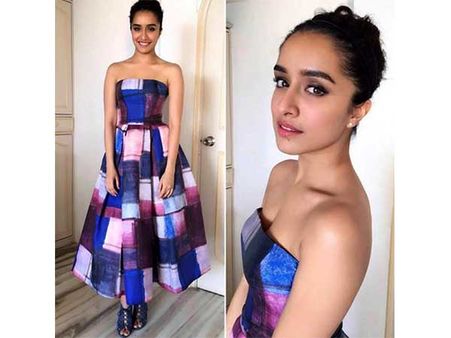 2. In a Strapless Dress