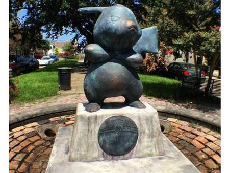 A Pokemon Statue