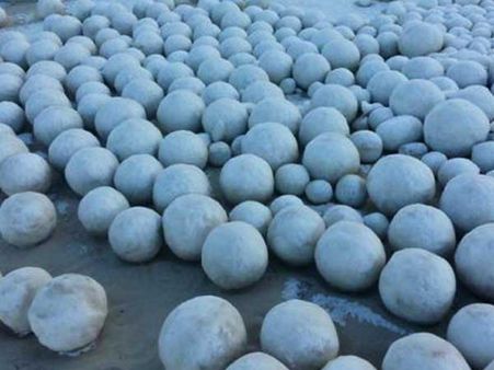 Giant Snowballs On A Beach In Siberia