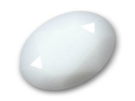 Oval White Stone Oval White Stone