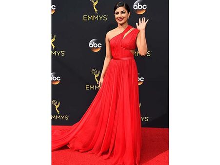 5. In a Bright Red Dress