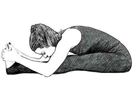 1. Paschimottanasana (Seated Forward Bend)