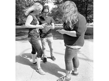 Friends Deciding On A Place 