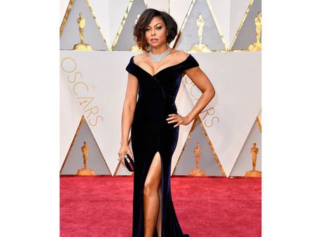 Hit: Taraji P. Henson in custom Alberta Ferretti