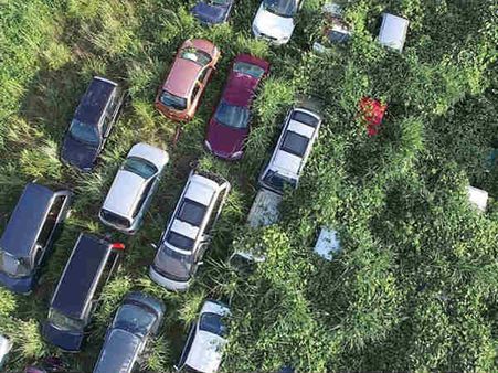 Cars Were Left Stranded…