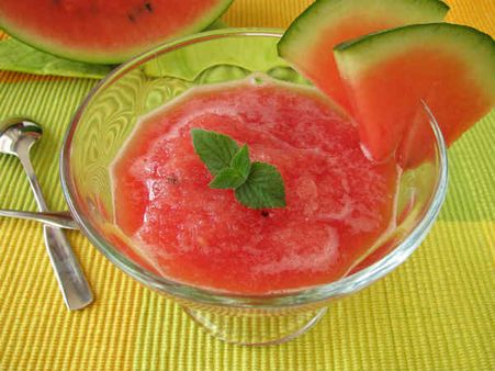 7. One-Ingredient Water Melon Sorbet: