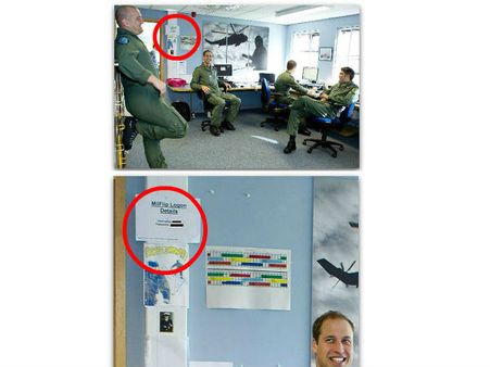 Prince William's Pic Revealed UK Defense Ministry Passwords