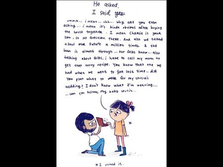 Her Reply To His Proposal…