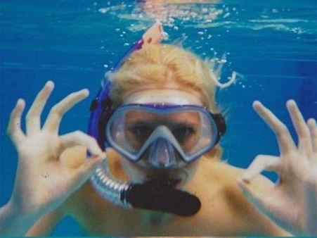 She Even Did Snorkeling!