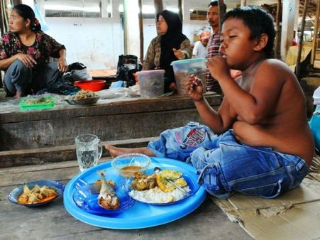 He Got Hooked On To Junk Food...