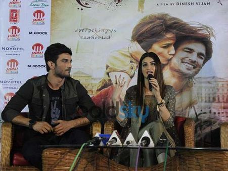 Sushant Singh Rajput and Kriti Sanon For Raabta Promotion In New Delhi