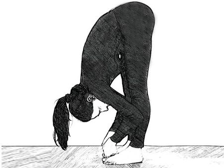 1. Padahastasana For A Flat Tummy 1. Padahastasana For A Flat Tummy