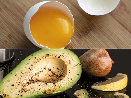 Egg Yolks And Avocado