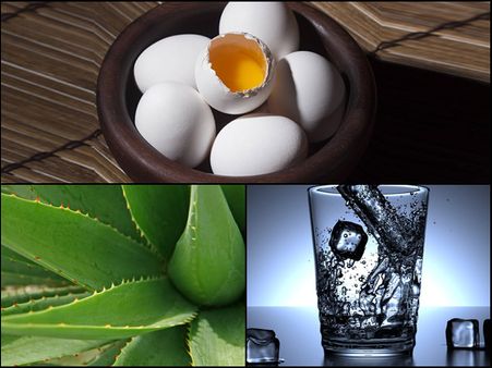 Egg Yolk, Aloe Vera Gel, And Water