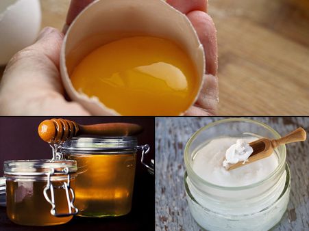 Egg Yolk, Honey, And Coconut Oil 