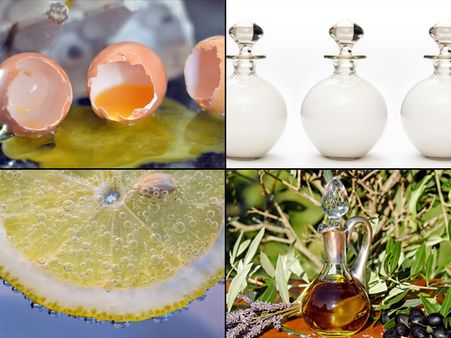 Egg, Coconut Milk, Lemon And Olive Oil