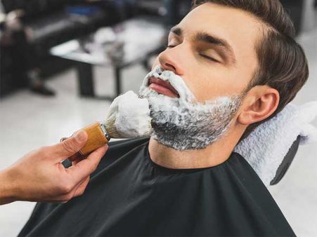 Scrub & Comb Your Beard And Moustache