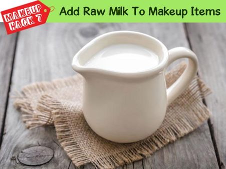 Add Raw Milk To The Makeup Items