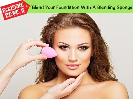 Blend Your Foundation With A Blending Sponge