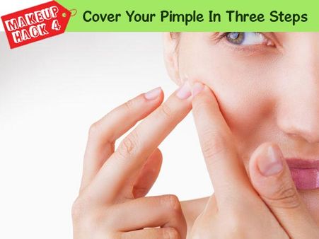 Cover Your Pimple In Three Steps