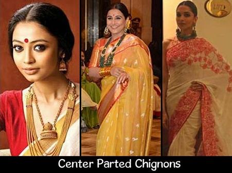Center Parted Chignons Center Parted Chignons