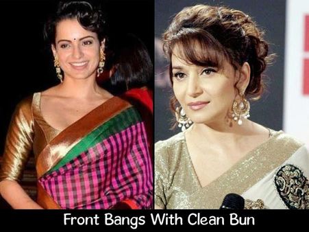 Front Bangs With Clean Bun Front Bangs With Clean Bun