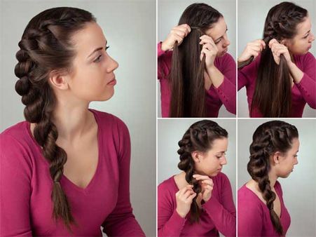 Side Swept Pinched Braid Side Swept Pinched Braid