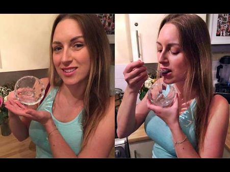 She Drinks A Glass Of Semen Every Day! She Drinks A Glass Of Semen Every Day!
